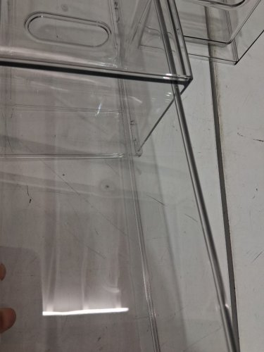 2PK taiuloo refrigerator stackable drawers - 13" x 5" x 4.5" - transparent image 5