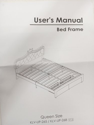 Keyluv Upholstered LED Bed Frame with Storage Drawers - Queen - White (Model: KLV-UP-265) image 10