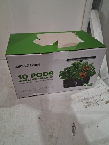 ahopegarden intelligent hydroponic planter kit - 10 pod capacity - BLACK (model: hsxa1) image 2