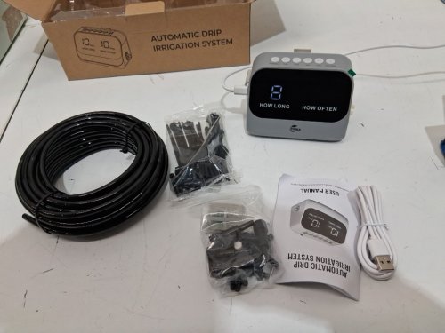 36pc Automatic Irrigation Kit with Smart Timer and Waterproof LED Display - 33FT - grey (model: Sw2023) image 4