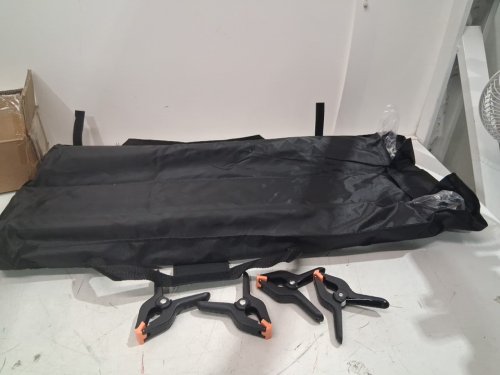 DURAMEX STUDIO PHOTO BACKDROP STAND KIT with carry storage case - 7FT x 10FT - BLACK (MODEL: 80-081) image 3