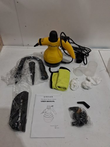 Ticyack Handheld Steam Cleaner with Accessories & Safety Lock - Yellow (Model: EM-331) image 3