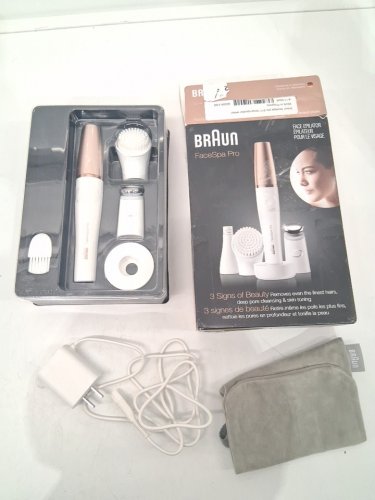 Braun Facespa Pro Facial Epilator With 3 Extras - White/bronze (Model: 5366) image 3