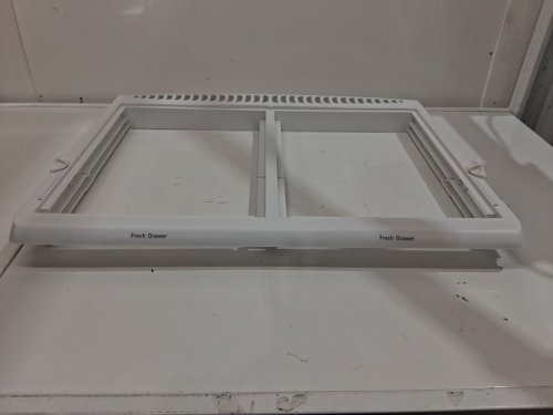 Frigidaire Refrigerator Crisper Pan Cover - 25.5" x 19/5" x 2.5" - white (model: 240364787) image 4