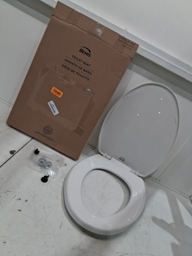 BEMIS SLOW CLOSE EASY CLEAN TOILET SEAT - ELONGATED 18.5" - WHITE - ( MODEL: 7300SLEC 000 ) image 2