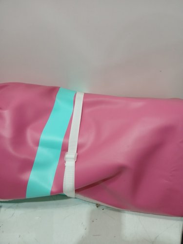 FBSport inflatable gymnastics air tumbling track mat - 10ft x 3.3ft x 4" - Pink/grey image 6