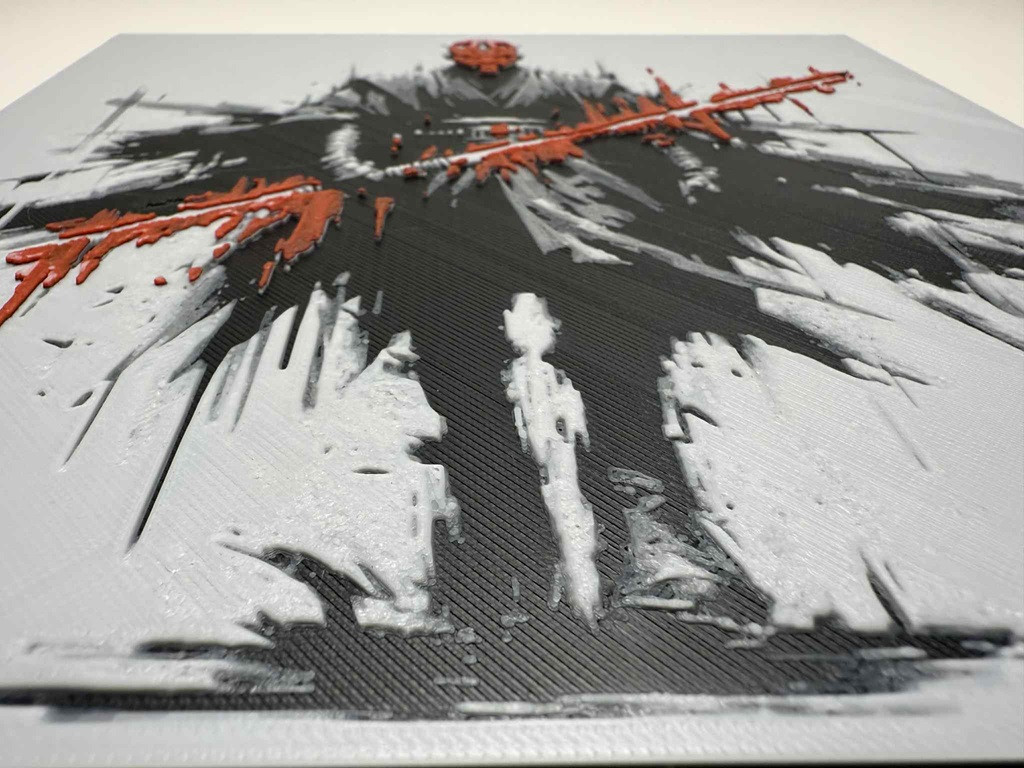 8"x8" 3D Printed - Darth Maul - Star Wars- Textured Photo image 2