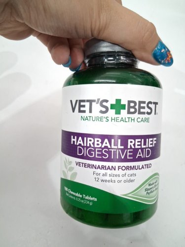 (180 CHEWS )Vet’s Best Cat Hairball Relief Digestive Aid - FOR ALL SIZES 12 WEEKS OR OLDER image 2