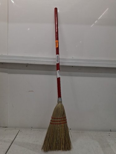 Carlisle 3-stitch Lobby Broom with Blended Corn Bristles - 40" - Red (Model: 368200) image 2
