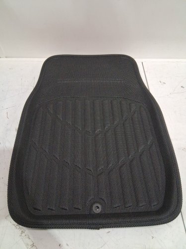 2pc vehicle floor mats - 19" x 26" - black image 3