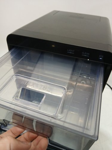 EUHOMY Self-Cleaning Countertop Nugget Ice Maker - 40Lbs/24H - Black (model: IM017-Nbl-caeh) image 6