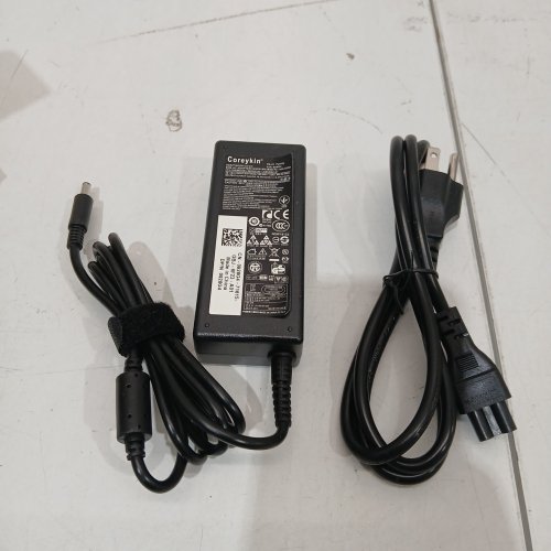 COREYKIN LAPTOP CHARGER CABLE COMPATIBLE WITH SELECT DELL LAPTOPS - 65W - BLACK (MODEL: LA65NS2-01) image 2