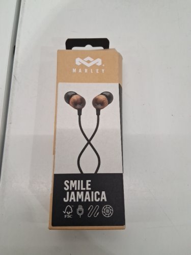 House of Marley Smile Jamaica USB-C Wired Earbuds with Microphone - Wood/Black (Model: EM-JE041-SBB) image 2