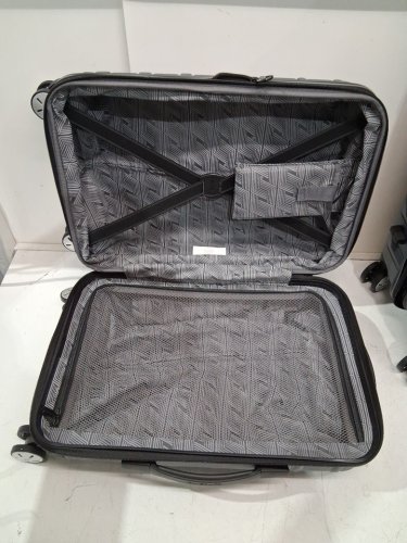 2pc Samsonite Omni 2 Hardside Expandable Spinner Luggage suitcase with telescopic handles - 22" & 24" - Solid Charcoal grey (model: 138449-3386) image 14