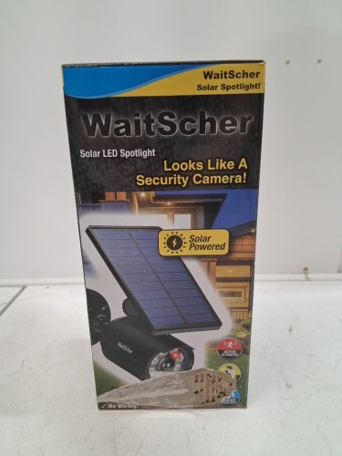 WAITSCHER SOLAR MOTION SENSOR FLOOD LIGHT - 1800LM - BLACK image 4