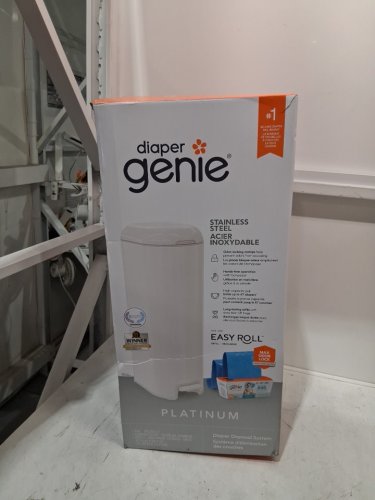 Playtex Diaper Genie Signature Platinum Diaper Pail with 18 bags refill roll- 27" - white (model: I000808) image 2
