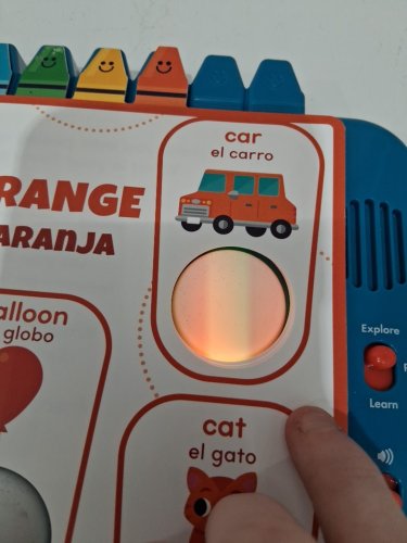 chuckle & roar pop it book interactive toy - blue image 4