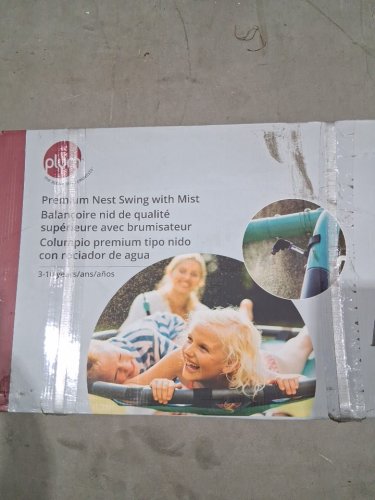 Plum Metal Nest Swing with Mist Feature - 3FT X 3FT - STEEL/TEAL image 3