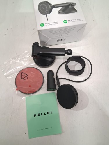 iOttie Velox Mini Qi2 Magnetic Wireless Phone Charger, Dash and Windshield Mount - BLACK (MODEL: VLXWCG213) image 3