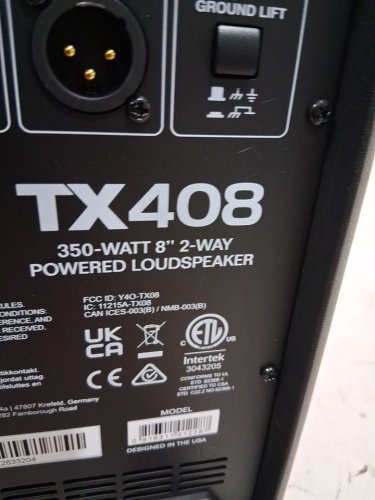 ALTO 350W 8" POWERED PA SPEAKER WITH BLUETOOTH, 2-CHANNEL MIXER & LINE LEVEL FOR MOBILE DJS AND MUSICIANS - BLACK (MODEL: TX408) image 3