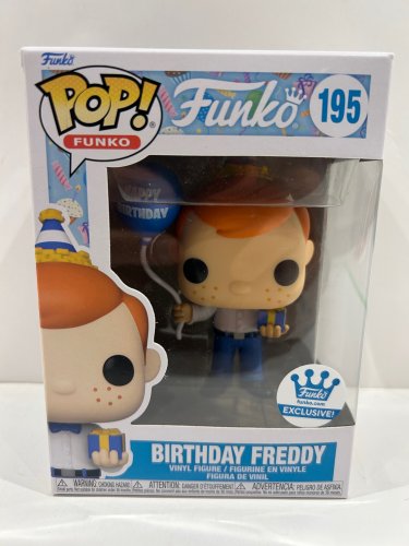 Funko pop! **funko exclusive** Funko: Mcdonalds - birthday freddy vinyl figure (#195) image 2