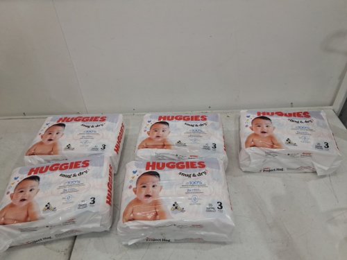 175pk Huggies Snug and Dry disposable baby Diapers - Size 3 - disney baby (model: 5641101) image 3