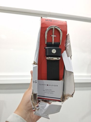 WOMEN'S TOMMY HILFIGER BELT - MEDIUM (8-10) - BLACK / SILVER (STYLE: 1981124) image 3