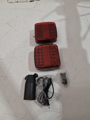 2pc ‎WODHMIEY Wireless Magnetic LED Trailer Lights - 2ghz signal - 100FT signal - red (model: 16162501150) image 4
