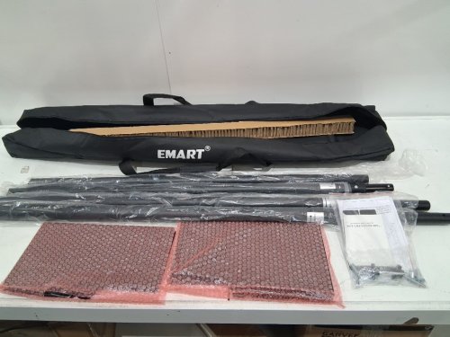 EMART Pipe and Drape Backdrop Stand Kit - Adjustable Metal Frame - 10FT x 12FT - BLACK (model: ‎EM-HD-3036-T) image 3