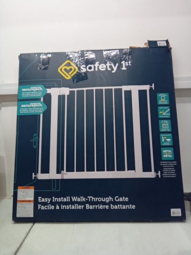 SAFETY 1ST EASY INSTALL WALK THROUGH BABY GATE - 29" - 38" x 28" - WHITE (MODEL: GA105CWHOf2) image 2