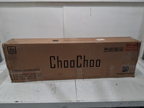 choochoo tall 6-door bathroom storage cabinet - 60" x 24" x 12" - black - (model: sc2503-bk) image 4