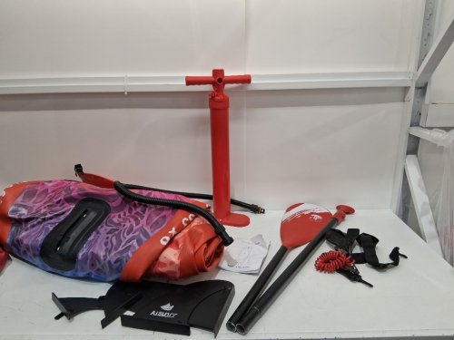 AISUNSS Inflatable Stand Up Paddle Board with Accessories - 10.6FT x 33" x 6" - red/multicolour image 4