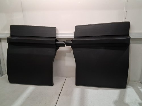 2pk Quarter Fenders Pair Set for Semi Truck-Heavy Duty Bracket-Black (MODEL: UT-FCA-0412) image 4