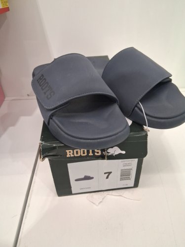 Men's Roots slide on outdoor sandals - size 7 - black (style: 8869007) image 2