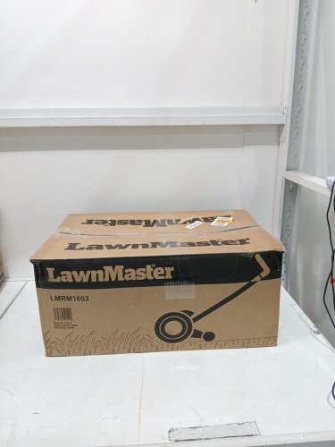 lawnmaster 5-blade push reel law mower - 16" Width - orange/black (model: lmrm1602) image 2