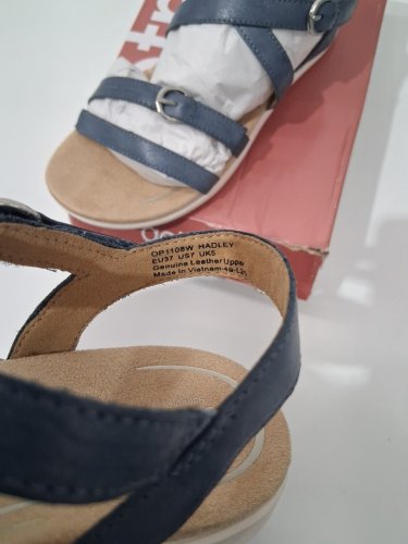 women's aetrex hadley strappy sandals - size 7 - hazy blue (Style : OP1108) image 4