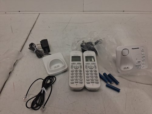 4pc panansonic DECT 6.0 Cordless PHONE CALL Answering System with Caller ID - white (model: KX-TG7122SK) image 2
