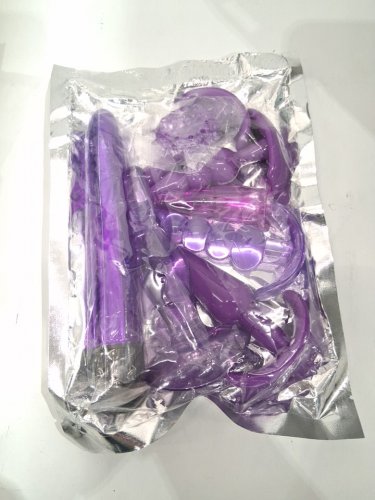 8PC ADULT ANAL PLAY SET WITH COCK RING AND VIBRATOR - ASSORTED SIZES - PURPLE image 2