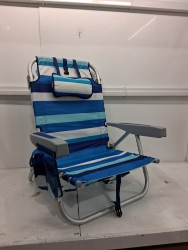 RIO BEACH BACKPACK BEACH CHAIR - 25" X 24" X 30" - BLUE (MODEL: 1952275) image 2