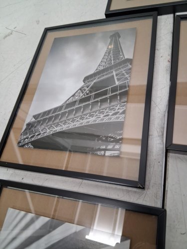 5pc umbra Exhibit Wall MULTI-PHOTO HANGING DISPLAY -  4"x 6" (x2) & 5" x 7" (x3) - BLACK (model: 1013426-040) image 4