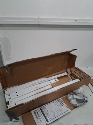 BLACK+DECKER WASHER DRYER STACKING RACK STAND - 22.2" X 22.7" X 49.4" - WHTE - (MODEL: BWDS) image 3