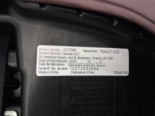 3-in-1 graco tranzitions lightweight height adjustable harness booster car seat - 100lbs max - eloise purple (model: 2217080) image 6