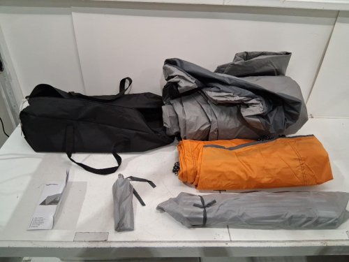 AMAZON BASICS dome camping tent with rainfly - 8-person - 3-season - orange/grey (model: ‎AMZ-1509N) image 2