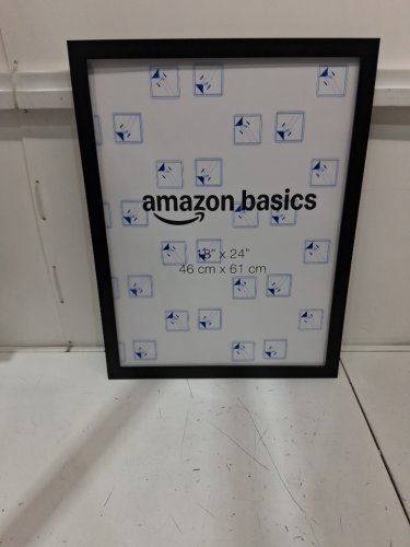 Amazon Basics Wood Poster Rectangular Frame - 18" x 24" - black image 3
