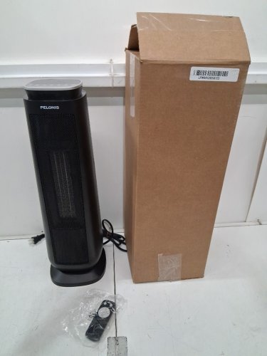 pelonis 23" Indoor standing Digital Ceramic tower Heater with 2-heat settings & remote control - 1500w - black (model: phf151rsukca) image 2