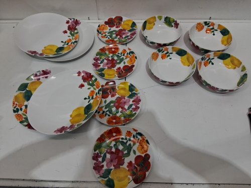 12PC MAXWELL & WILLIAMS CAPRI DINNERWARE SET - MULTI COLOR FLORAL (MODEL: 1041712) image 3
