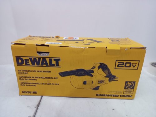 DEWALT 20V CORDLESS HANDHELD VACUUM - TOOL ONLY (MODEL: DCV501HB) image 2