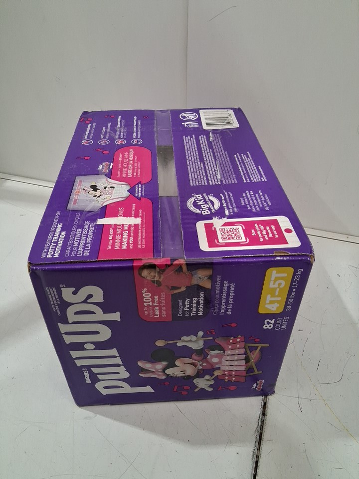 82pk huggies pull-ups training underwear with learning layer - 4t-5t (38-50lbs) - miNNIE mouse image 2