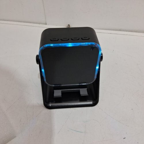 glopus Wireless Induction Audio Bluetooth Speaker 5-in-1 Phone Holder for Android/Apple phones - Black image 4