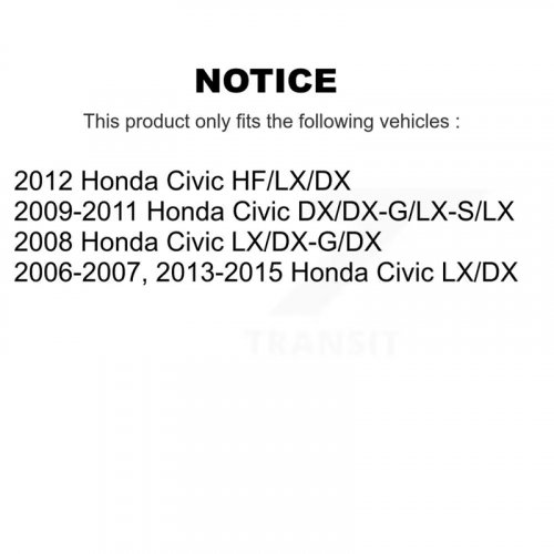 2Pc Rear Brake DRUMS FOR VARIOUS HONDA CIVIC MODELS - SILVER (MODEL: 8-9775) image 2
